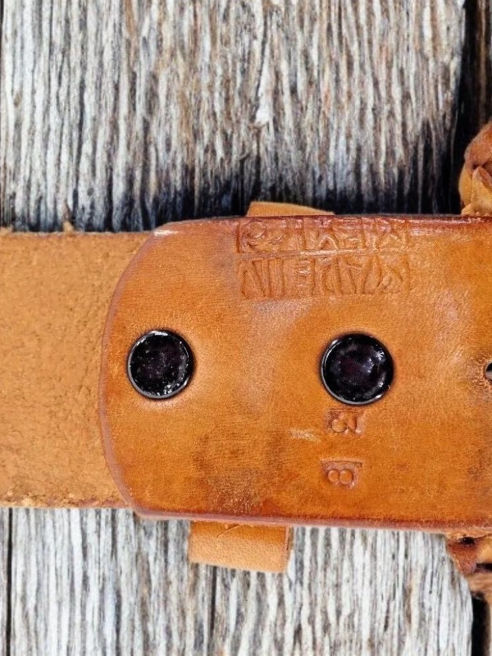 Stamped Leather Mens Size 38 Western Snake Stamp Leather Belt Made in Mexico NEW - Picture 15 of 16